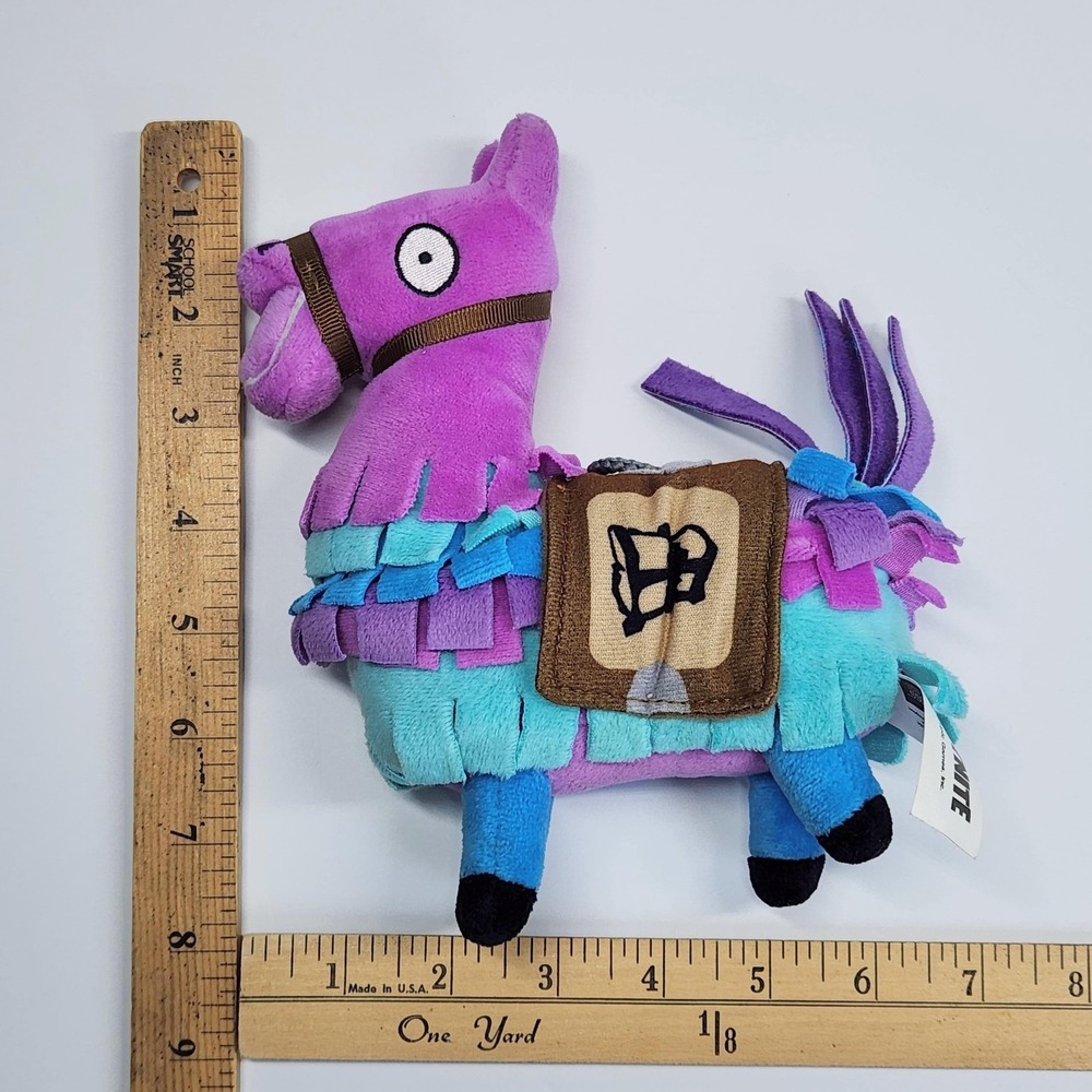 Russ Fortnite Loot Llama Plush Small Stuffed Toy Purple Blue Jazwares 2018 Cute - Picture 11 of 11